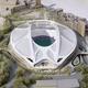 Hadid’s design for the Tokyo National Stadium, scrapped by the Japanese government because it was too expensive.